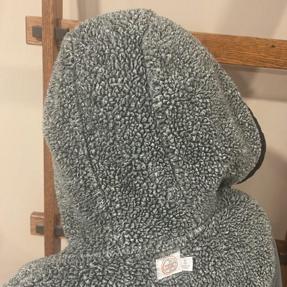 Boys Wonder Nation Grey and Black Zip-up Hoodie - Picture 10 of 11